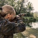Woman bird hunter